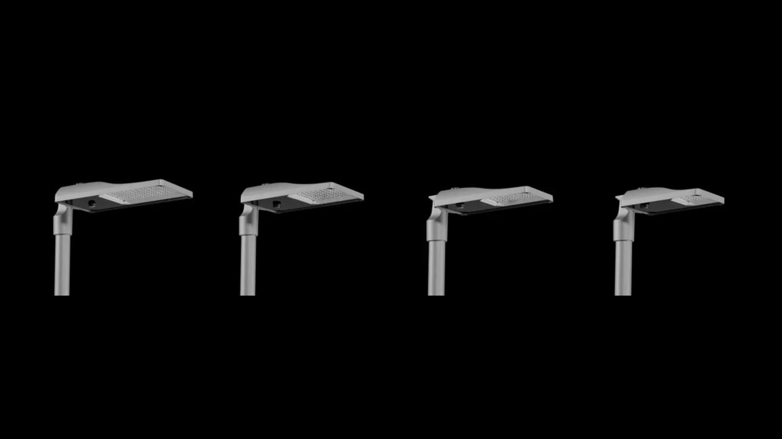 Vier Baugrößen der Siteco Streetlight SL 31